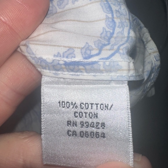 Bugatchi Men Classic Fit Short Sleeve Shirt - Large - Paisley Pattern - Picture 8 of 11